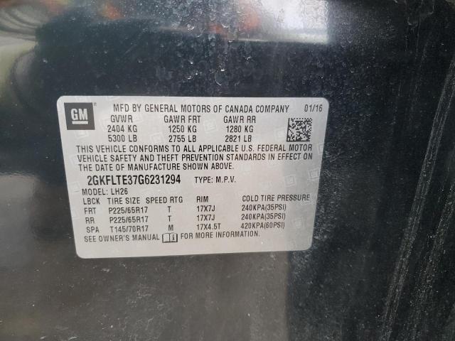 2016 GMC TERRAIN SL - 2GKFLTE37G6231294
