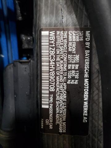 2017 BMW I3 REX - WBY1Z8C34HV890708
