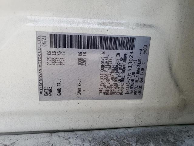2023 NISSAN MAXIMA PLA 1N4AA6FV5PC513024