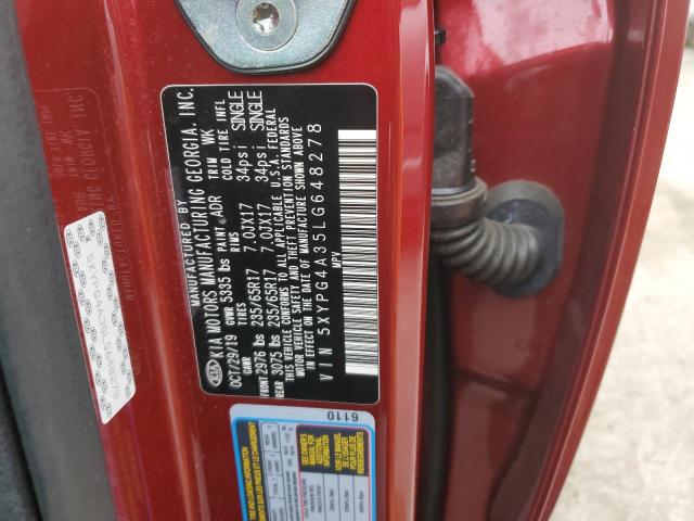 2020 KIA SORENTO L - 5XYPG4A35LG648278