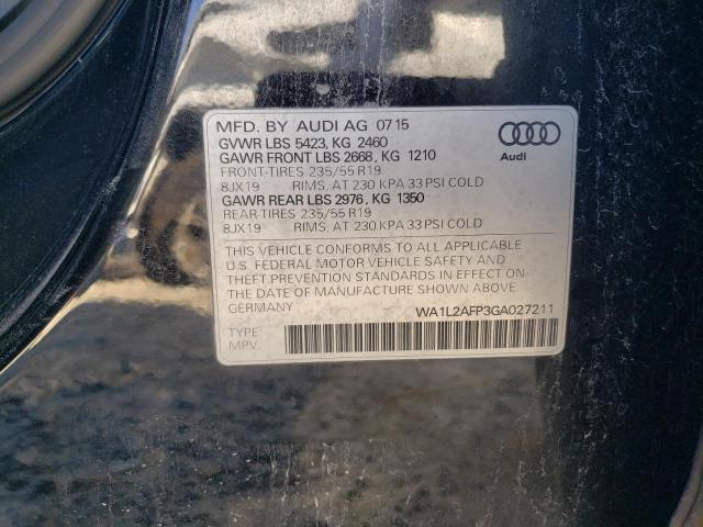 2016 AUDI Q5 PREMIUM - WA1L2AFP3GA027211