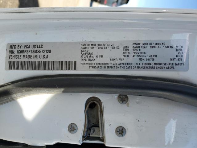 2021 RAM 1500 CLASS - 1C6RR6FT8MS572128
