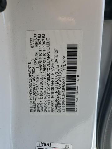 2023 HONDA ODYSSEY EL 5FNRL6H93PB004611