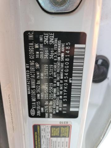 2016 KIA SORENTO SX - 5XYPKDA54GG081485