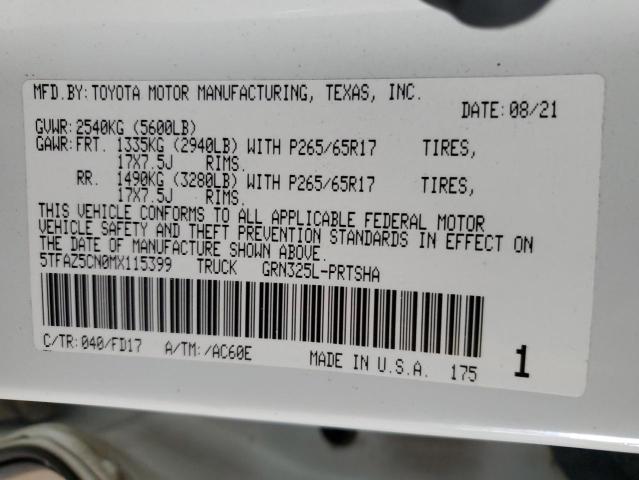 2021 TOYOTA TACOMA DOU - 5TFAZ5CN0MX115399