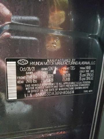 2022 HYUNDAI SANTA FE S - 5NMS3DAJ6NH406614