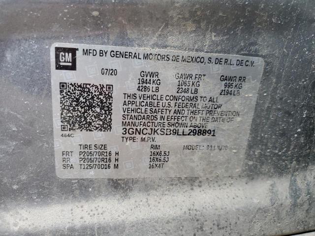 2020 CHEVROLET TRAX LS - 3GNCJKSB9LL298891