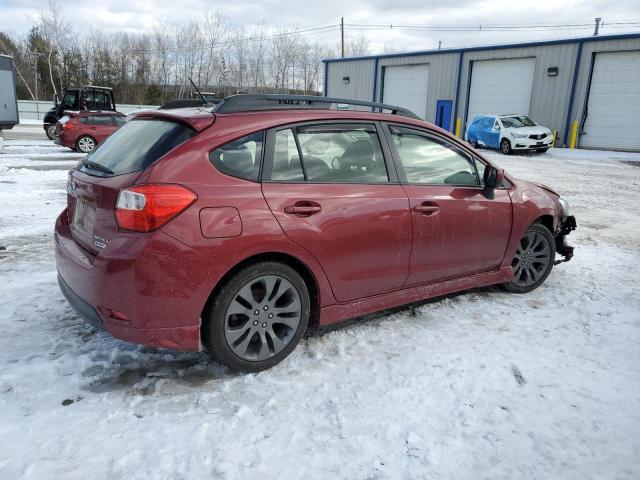 SUBARU IMPREZA SP 2014 red  gas JF1GPAL69E8308489 photo #4