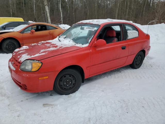 HYUNDAI ACCENT GS 2005 red  gas KMHCG35C85U323172 photo #1