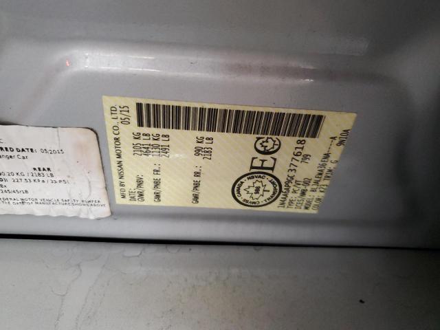 2016 NISSAN MAXIMA 3.5 1N4AA6AP9GC377618