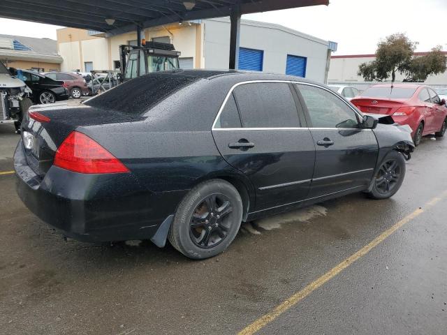 HONDA ACCORD EX 2007 black sedan 4d gas 1HGCM56837A003024 photo #4