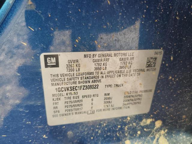 2015 CHEVROLET SILVERADO - 1GCVKSEC1FZ308622