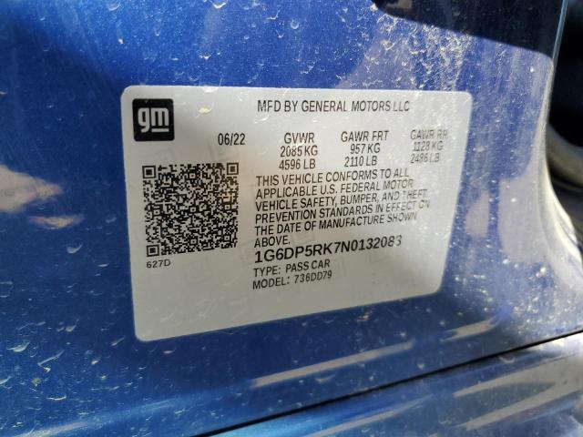 2022 CADILLAC CT5 SPORT 1G6DP5RK7N0132083