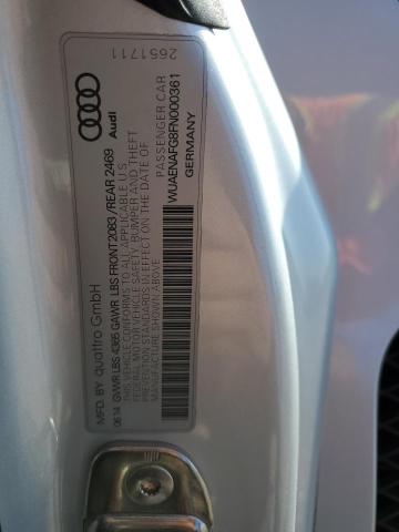 2015 AUDI R8 5.2 QUA WUAENAFG8FN000361