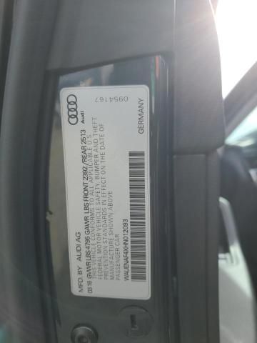 2017 AUDI A4 PREMIUM - WAUENAF4XHN012093