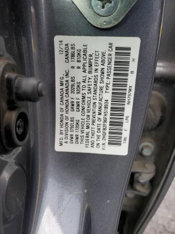 2015 HONDA CIVIC EXL - 2HGFB2F96FH518934