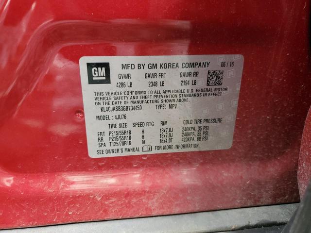 2016 BUICK ENCORE - KL4CJASB3GB734459
