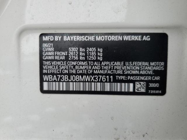 2021 BMW 540 XI WBA73BJ08MWX37611