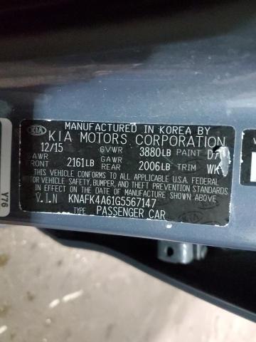 2016 KIA FORTE LX - KNAFK4A61G5567147