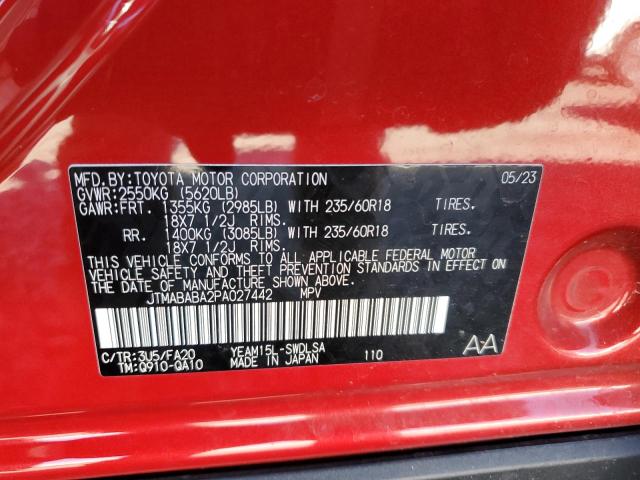 2023 SUBARU SOLTERRA P JTMABABA2PA027442