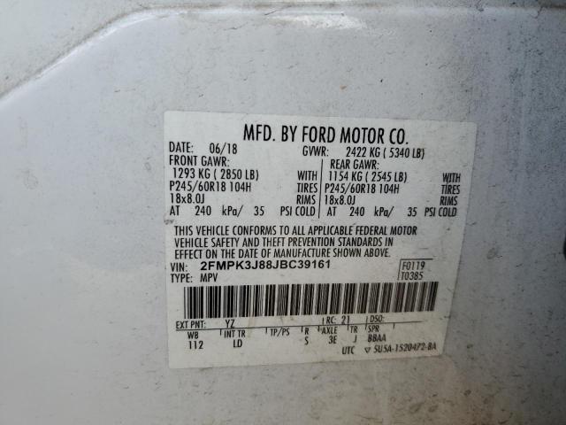 2018 FORD EDGE SEL - 2FMPK3J88JBC39161