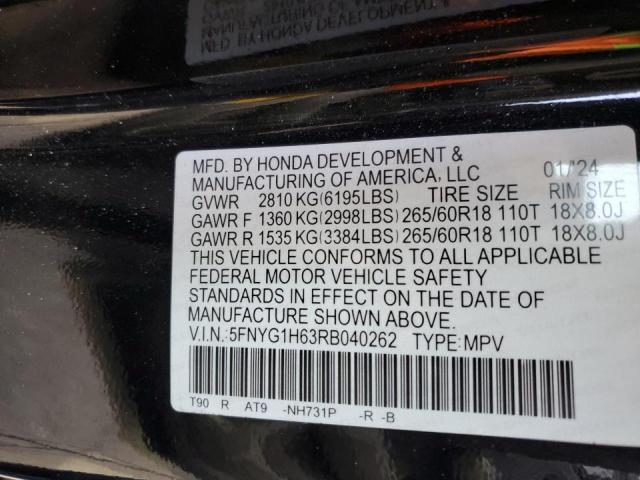 2024 HONDA PILOT TRAI 5FNYG1H63RB040262