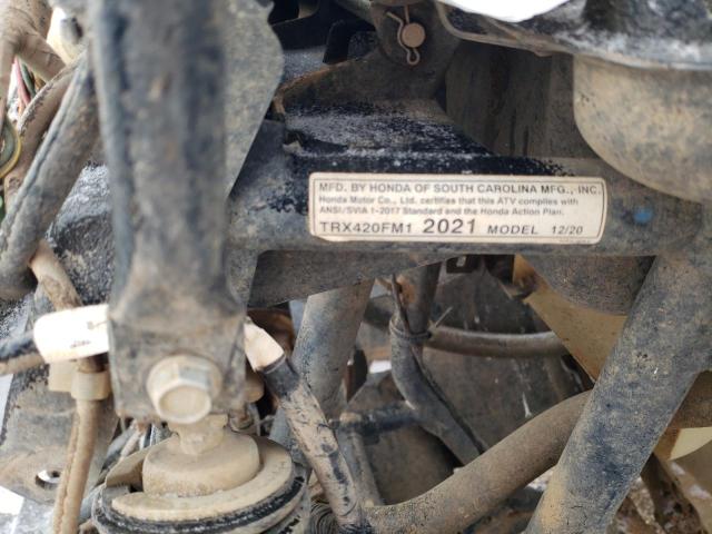 2021 HONDA TRX420 FM 1HFTE40K3M4704754