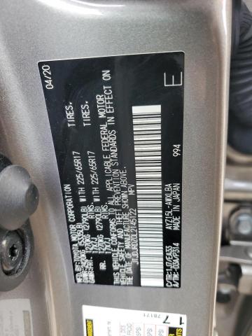2020 LEXUS NX 300H JTJDJRDZ0L2145122