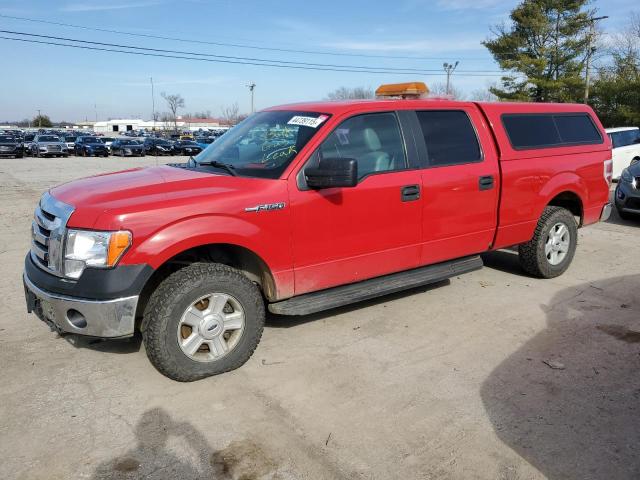 FORD F150 SUPER 2012 red crew pic flexible fuel 1FTFW1EF3CKD15248 photo #1