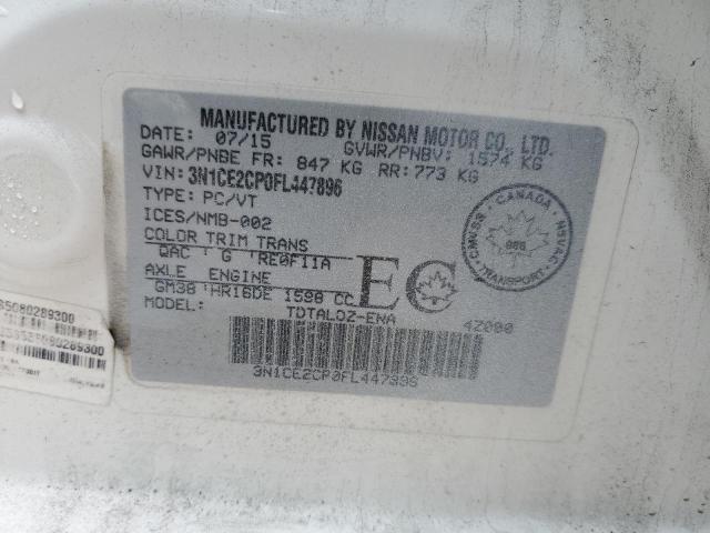 2015 NISSAN VERSA NOTE 3N1CE2CP0FL447896