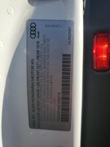 2016 AUDI TT - TRUC5AFV9G1028218