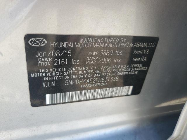 2015 HYUNDAI ELANTRA SE - 5NPDH4AE2FH631338