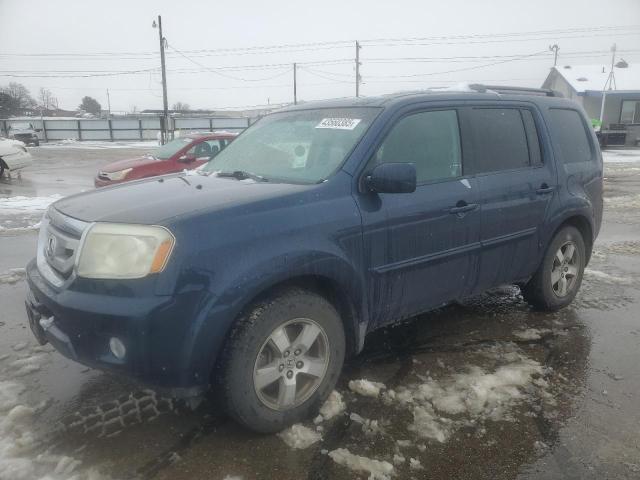 HONDA PILOT EXL 2009 blue  gas 5FNYF48589B033092 photo #1