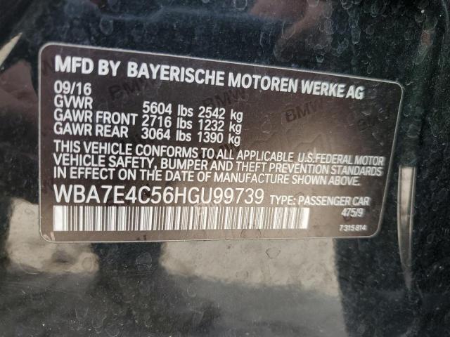 2017 BMW 740 XI - WBA7E4C56HGU99739