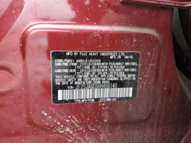 2017 SUBARU FORESTER 2 - JF2SJAGC6HH466140