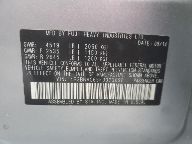 2015 SUBARU LEGACY 2.5 - 4S3BNAC65F3023698