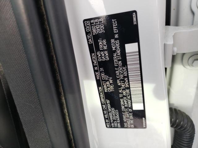 2022 VOLVO XC60 T8 RE YV4H60DL5N1064197