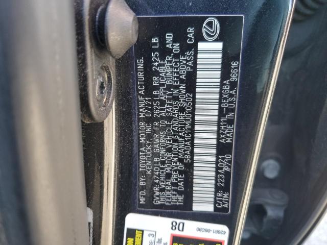 2021 LEXUS ES 300H - 58ADA1C11MU010502