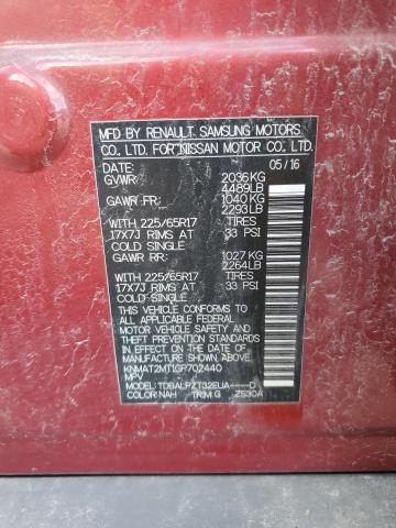 2016 NISSAN ROGUE S - KNMAT2MT1GP702440