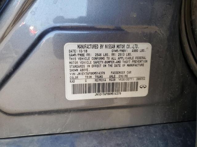 2019 INFINITI Q50 LUXE - JN1EV7AP8KM514379