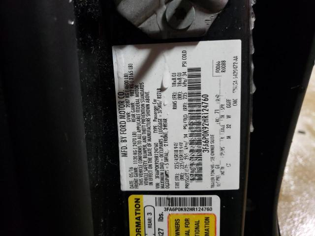 2017 FORD FUSION TIT - 3FA6P0K92HR124760