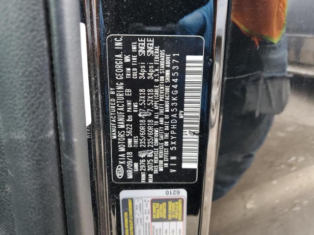 2019 KIA SORENTO EX - 5XYPHDA53KG445371