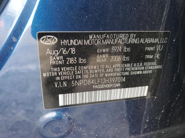2018 HYUNDAI ELANTRA SE 5NPD84LF1JH397014