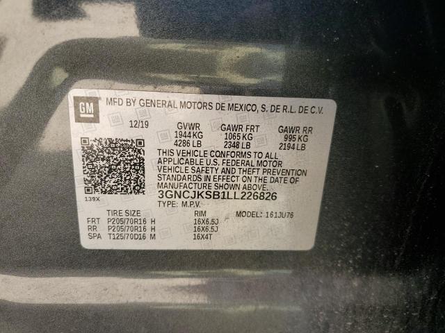 2020 CHEVROLET TRAX LS - 3GNCJKSB1LL226826