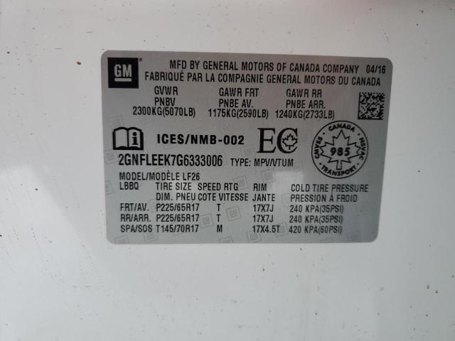 2016 CHEVROLET EQUINOX LS - 2GNFLEEK7G6333006