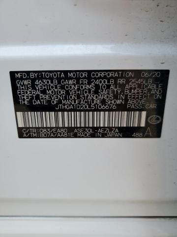 2020 LEXUS IS 300 F S - JTHGA1D20L5106676