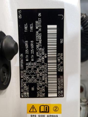 2015 LEXUS NX 200T JTJBARBZXF2029263