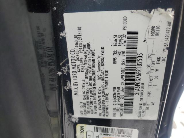 2015 FORD FUSION S - 3FA6P0G76FR182505