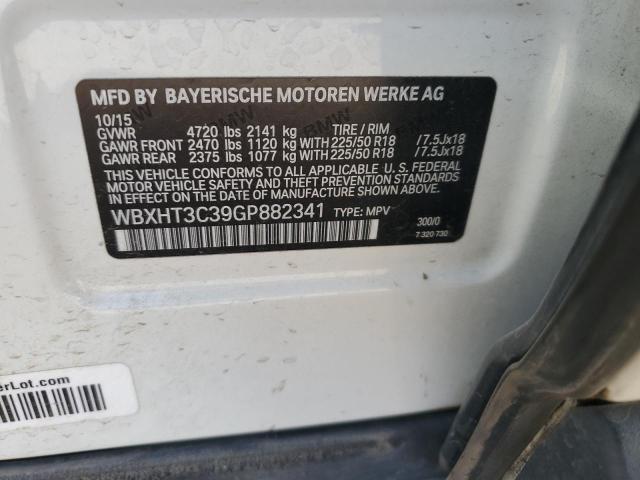 2016 BMW X1 XDRIVE2 - WBXHT3C39GP882341