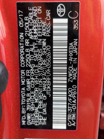 2017 TOYOTA PRIUS - JTDKBRFU9H3562670